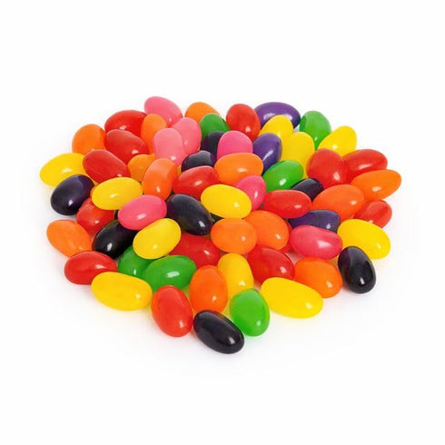 The Snackery 1.5 lb Jelly Bean Bear Jar, Assorted Classic Jelly Beans in Bear Shaped Jar With Silver Lid, Gift-Ready