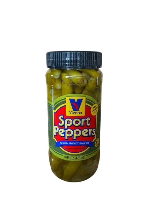 VIENNA SPORT PEPPERS FOR CHICAGO DOGS NEW 16 OZ JAR