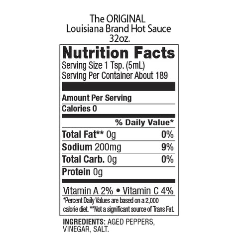 "LOUISIANA" Brand (6 (Pack 3)) Louisiana Brand Hot Sauce, The Original Perfect Hot Sauce Ounce