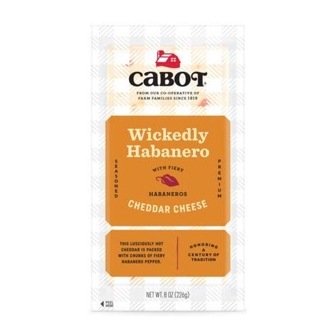 Cabot Creamery Cabot Wickedly Habanero Cheddar Parchment Bar 8oz