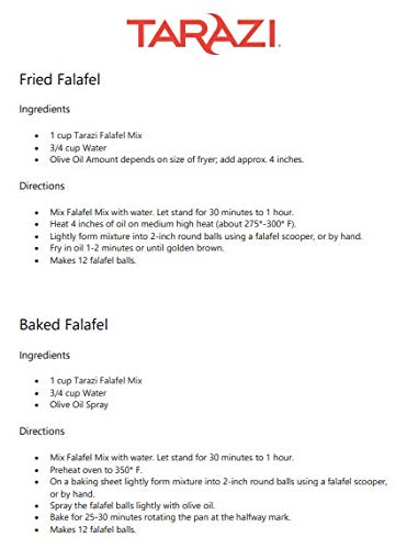 1 Tarazi Falafel Mix | Great as Veggie Burger Mix, Non-GMO, Kosher, All Natural, Made In California | Original Falafel