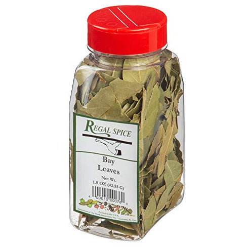 Regal Whole Bay Leaves Spice - 1.5 oz Dried Bay Leaf Herb for Strong and Tangy Flavor in Cooking & Seasoning