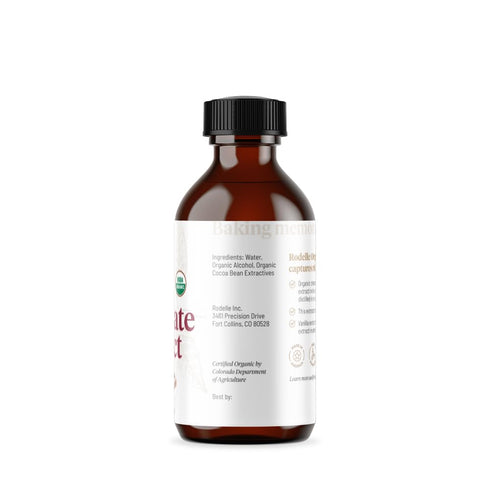 RODELLE Organics Pure Chocolate Extract - 2 Fl Oz