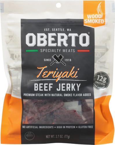 2.7 oz (1623u) Oberto Teriyaki Natural Style Beef Jerky