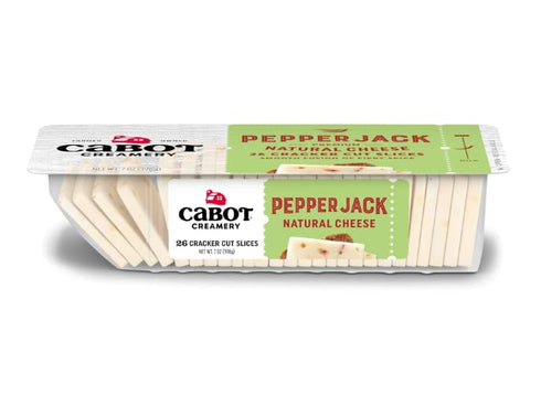 7oz 3 packs Cabot Cracker Cut Slices Cheese Seriously Sharp, Gouda, Pepper Jack - x