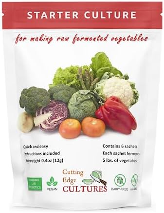 Cutting Edge Cultures 6 12g Vegetable Starter Culture, Pouches