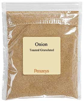 Penzeys Onions Toasted Granulated By Spices 7.6 oz 1.5 cup bag (Pack of