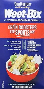 Sanitarium Weet-Bix 97% 1.2 Weet-Bix Biscuits Whole Grain Cereal, Lightly Sweet, Delicious as Part of Breakfasts
