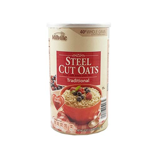 MILLVILLE 100% Whole Grain Traditional Steel Cut Oats - 30 oz.
