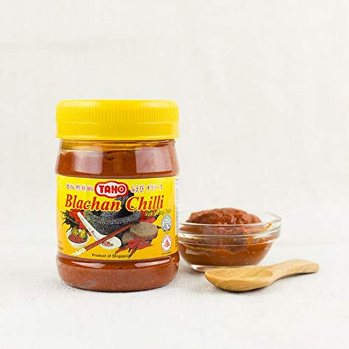 Taho Blachan Chili with Shrimp Paste, 180g, 1 Bottle, Air Flown from Singapore, 6.3 Oz