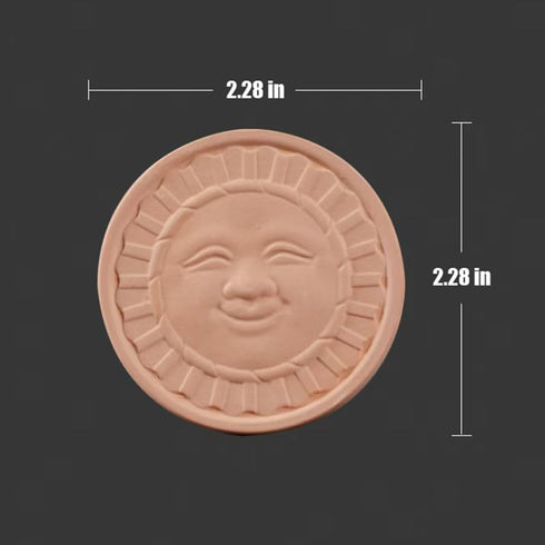 2 Pack HOT SEAL Terracotta Brown Sugar Saver, Sun Smiles Brown Sugar Keeper Disc for Maintain Food Moisture in Storage