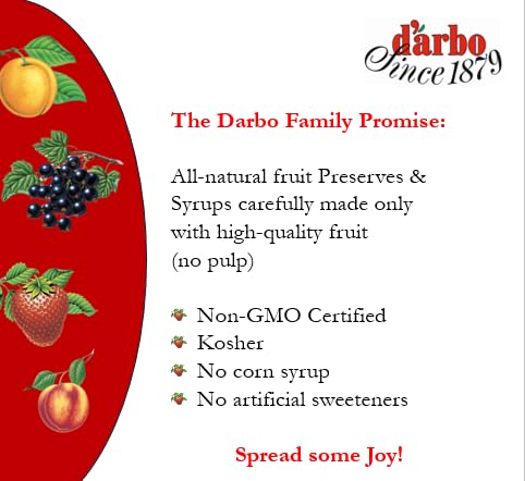 16 oz Darbo All-Natural Sour Cherry Fruit Spread, | Crafted Tradition | Pure Fruit Flavor No Artificial