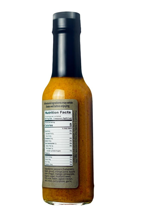 Ghost Island Hot Sauce, 5 fl. oz - Extra Hot Pepper Sauce with Habanero, Bhut Jolokia, Fattalli