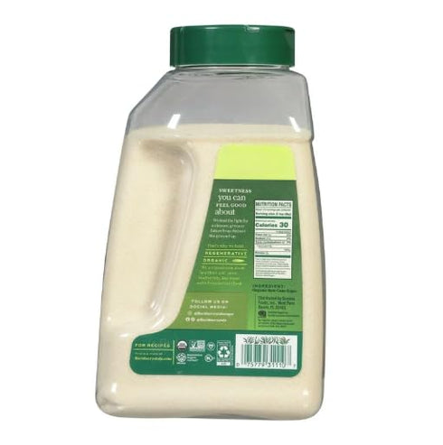 Generic 48 oz Regenerative Organic Raw Cane Sugar, Unrefined Natural Sweetener, Jug