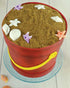 Edible Beach Ocean Water Cake & Cupcake Decoration Topper, Confetti Sprinkles (Edible Sand)