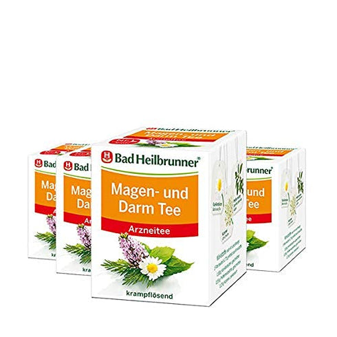 Heilbrunner (4 Packs 8 Bad Magen und Darm Tea / stomachic each Teabags) - fresh from Germany