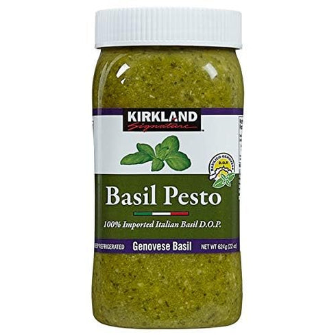 SEZE 100% 2 Pack (22 oz. Italian Basil Pesto - Imported Italian Basil DOP with Extra Virgin Olive Oil - Pine Nuts