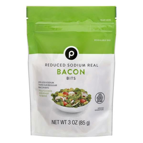 Generic Publix Reduced Sodium Real Bacon Bits, 3 Oz - 3 Pack