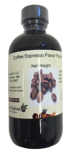 Coffee Espresso Flavor Fountain OliveNation, Deep Coffee Flavor for Beverages, 8 ounces