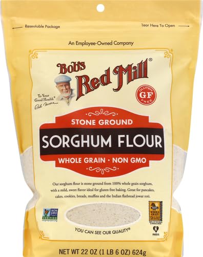 22 (Pack 4) Bob's Red Mill Gluten Free Sweet White Sorghum Flour, Ounce