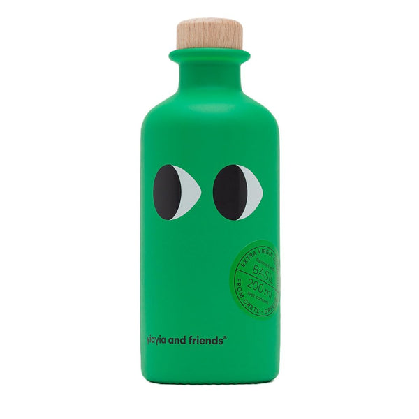 Yiayia and Friends Extra Virgin Olive Oil with Basil, 6.8oz | 200ml