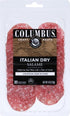 4 Oz Columbus Sliced Dry Italian Salame, Salami Deli Meat For Sandwiches, Charcuterie, And Snacks