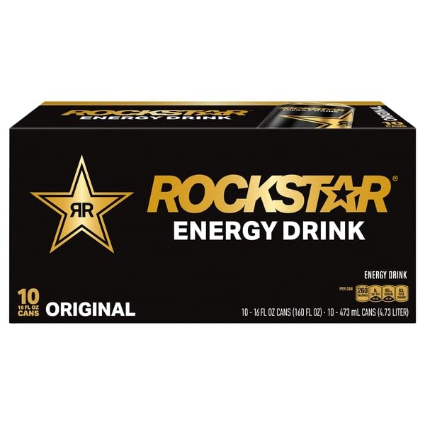 Rock Star Energy Drinks Rockstar Energy Drink, 16 fl oz, 10 pack
