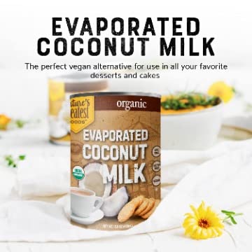 (400ml, Pack 12) Natures Greatest Foods Organic Evaporated Coconut Milk, Vegan Dairy-Free Baking Substitute, Rich