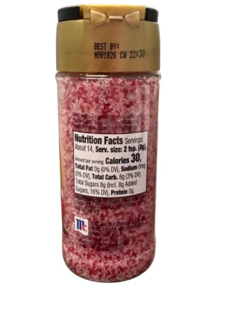 Pack, 3 Count McCormick Holiday Finishing Sugar Variety Chocolate Hazelnut, Candy Cane, English Toffee Flavors, Limited