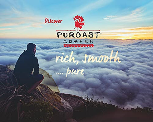 Puroast Low Acid Coffee, House Blend Single Serve Pods, Medium Roast, 12 Count, Compatible with Keurig Brewer