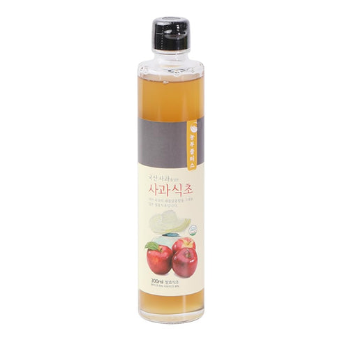 Farmer Plus Korean Apple Fermented Vinegar 300ml 10oz Juice Salad Dressing Cooking (Apple Vinegar)