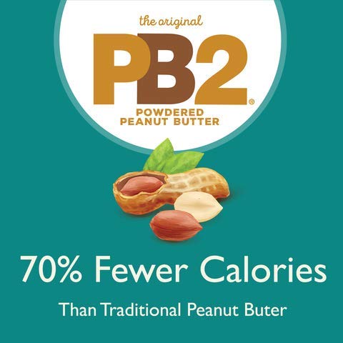 PB2 Peanut Butter Powder - No Sugar Added, Supplemented with Prebiotics + Probiotics, Gluten Free - 6.5 oz