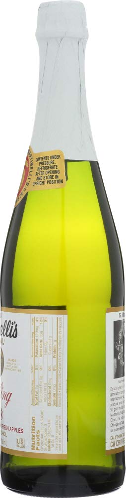 Martinelli's 25.4 oz (8 Gold Medal Sparkling Apple Cider Juice, Bottles)