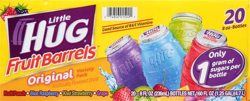 Little Hug 4 Pack 8 oz Flavor Team Fruit Drink