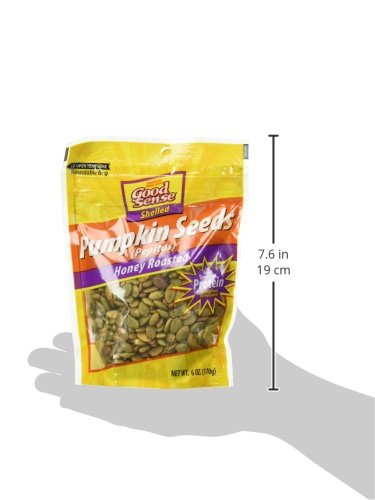 Good Sense Shelled Pumpkin Seeds (Pepitas), Honey Roasted, 6 Ounce
