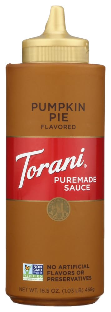 Torani Puremade Sauce, Pumpkin Pie, 16.5 Ounces (Pack of 2)
