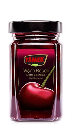 Tamek 2-PACK 380 13.4 OZ EKSTRA GELENEKSEL VISNE RECELI - TRADITIONAL TURKISH SOUR CHERRY JAM - G /