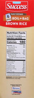 32-Ounce Success Boil-in-Bag Rice, Brown Rice, Quick and Easy Rice Meals, Box