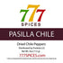4oz Pasilla Negro Chilaca Dried Whole Chile Seco Peppers, Chili Pods for Authentic Mexican Food