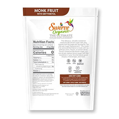 8oz Swerve Organic Trio- Granular, Brown and Confectioners