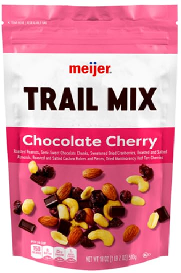 Generic Chocolate Cherry Roasted Peanuts, Semi-Sweet Chocolate Chunks, Sweetend Dried Cranberries, Roasted and