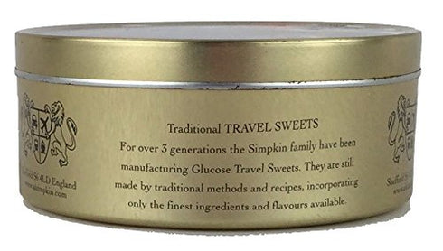 Simpkins 200g Travel Sweet, Mixed Fruit Drops, One Tin
