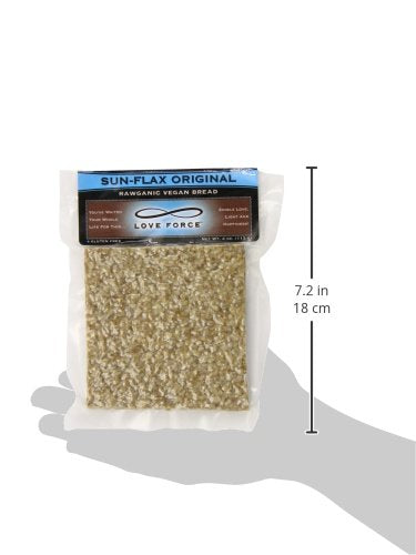 Love Force Rawganic Vegan Bread - Sun Flax Original, 4 Ounce