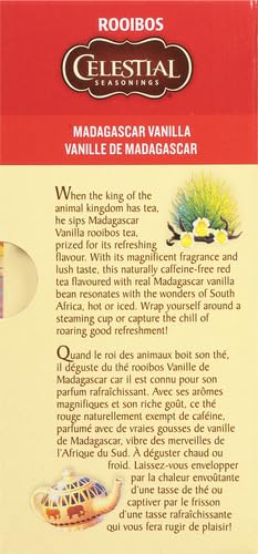 Celestial Seasonings Madagascar Vanilla Rooibos Herbal Tea, 20 ct
