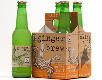 Ginger Brew Maine Root Soda 4pk Swtn