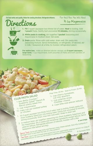 Suddenly Salad 15 Oz Betty Crocker Suddenly Pasta Salad