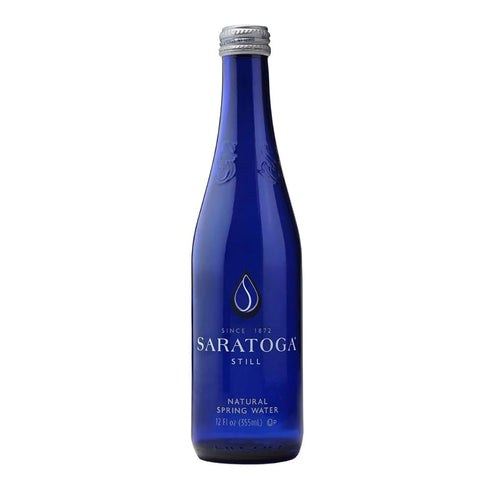 Generic 12 oz (6 Saratoga | Still | Non Sparkling | Spring Water | Low Mineral | Glass Bottles)