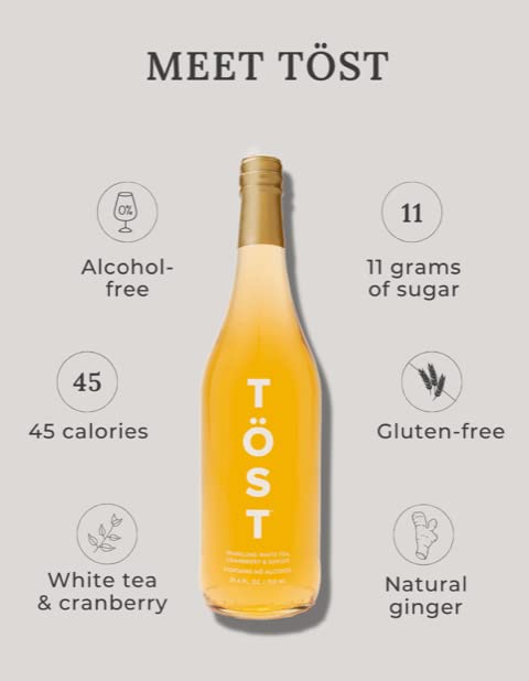 25.4 Oz (Pack 3) TST All-Natural Alcohol Free Sparkling Beverage, Fl