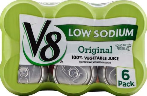 V8 100% 11.5 oz (6 Pack) Original Vegetable Juice, fl Can