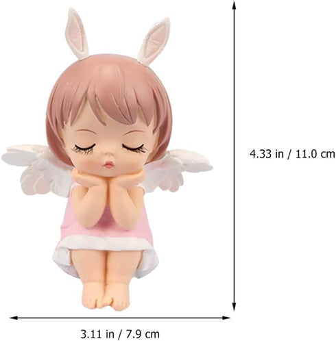KESYOO Baby Doll Birthday Cupcake Topper - Angels Figurine Prince Princess Doll Figures for Party Decorations